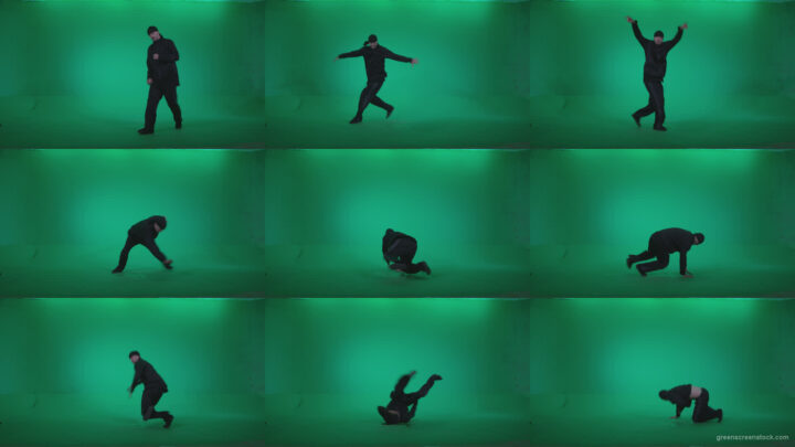 B-Boy-Break-Dance-b10 Green Screen Stock