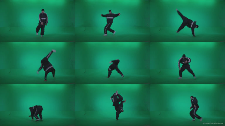 B-Boy-Break-Dance-b11 Green Screen Stock