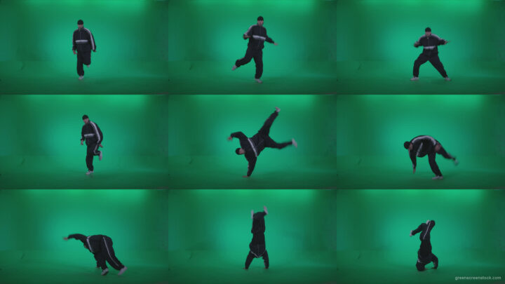 B-Boy-Break-Dance-b12 Green Screen Stock