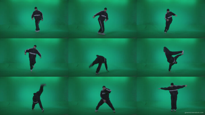 B-Boy-Break-Dance-b16 Green Screen Stock