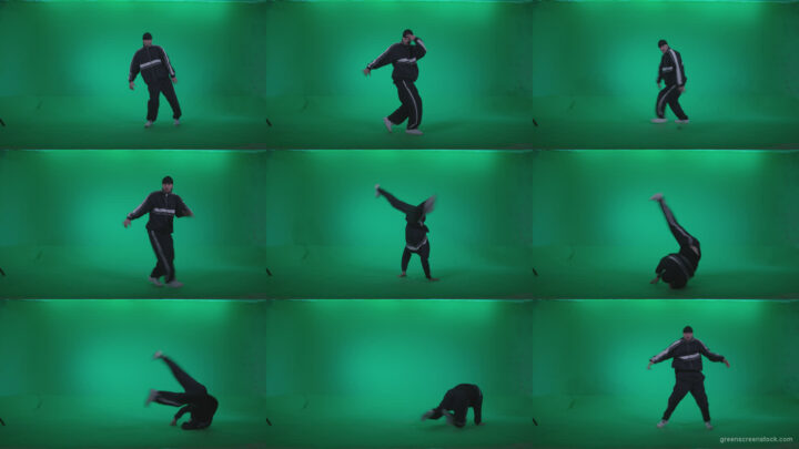B-Boy-Break-Dance-b18 Green Screen Stock