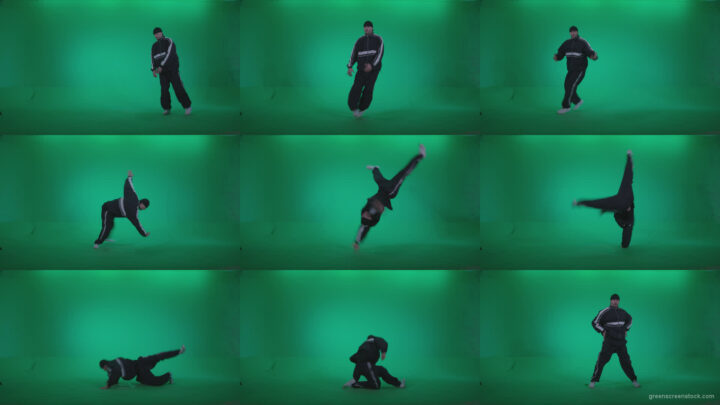 B-Boy-Break-Dance-b19 Green Screen Stock