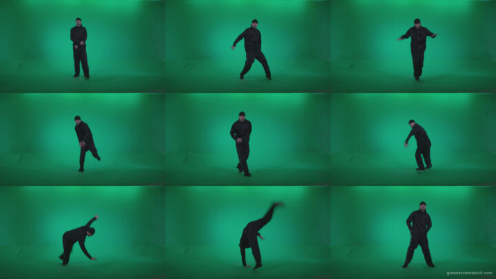 B-Boy-Break-Dance-b4 Green Screen Stock