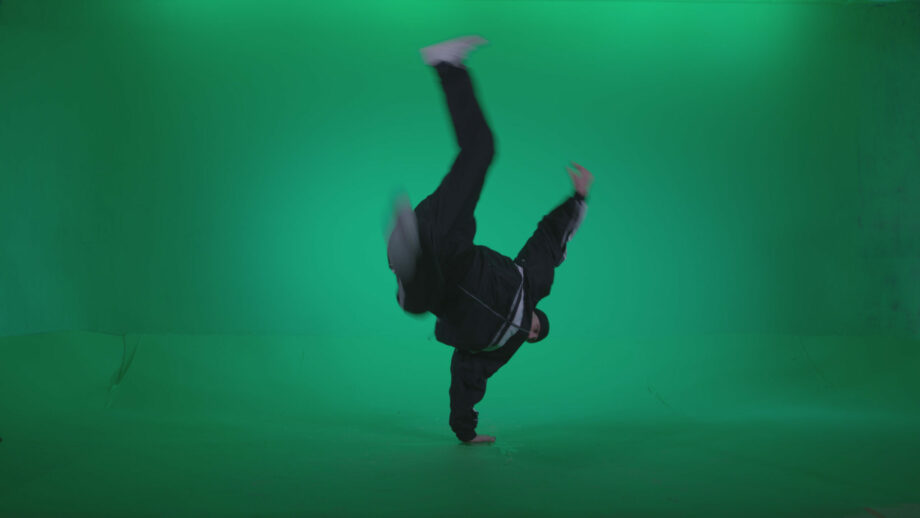 B-Boy-Hand-Stand_008 Green Screen Stock