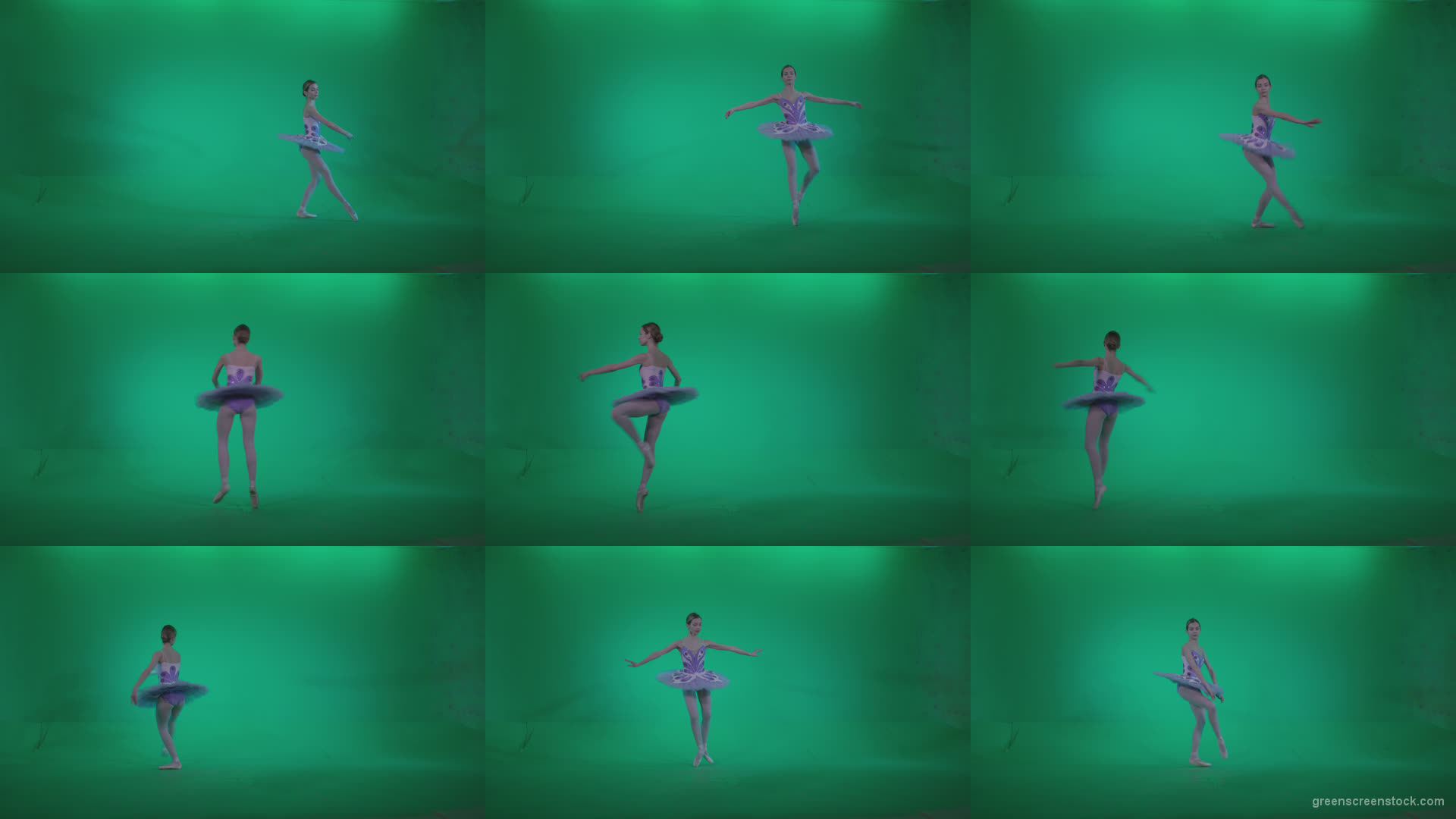 Ballet-Purple-Costume-p13-Green-Screen-Video-Footage Green Screen Stock