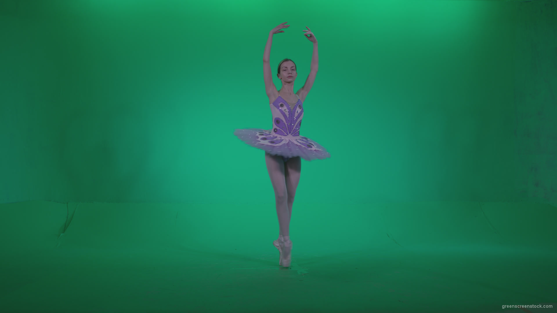 Ballet-Purple-Costume-p1_007 Green Screen Stock