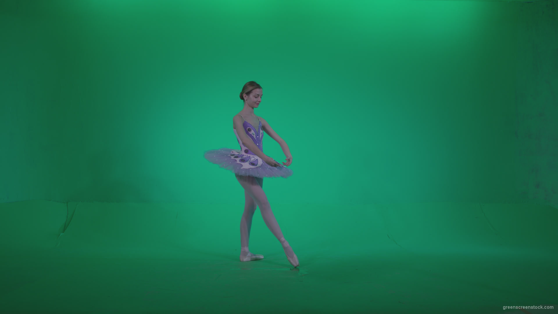 Ballet-Purple-Costume-p2_001 Green Screen Stock