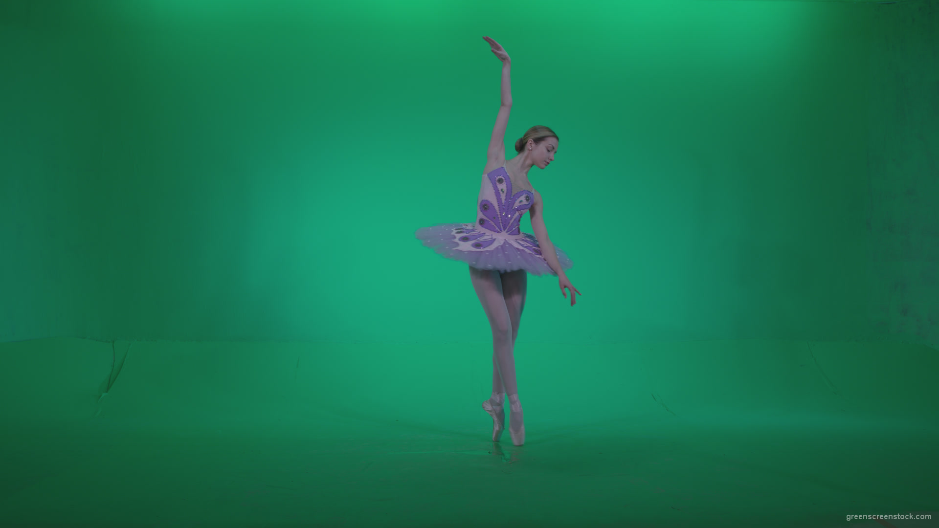 Ballet-Purple-Costume-p3_004 Green Screen Stock
