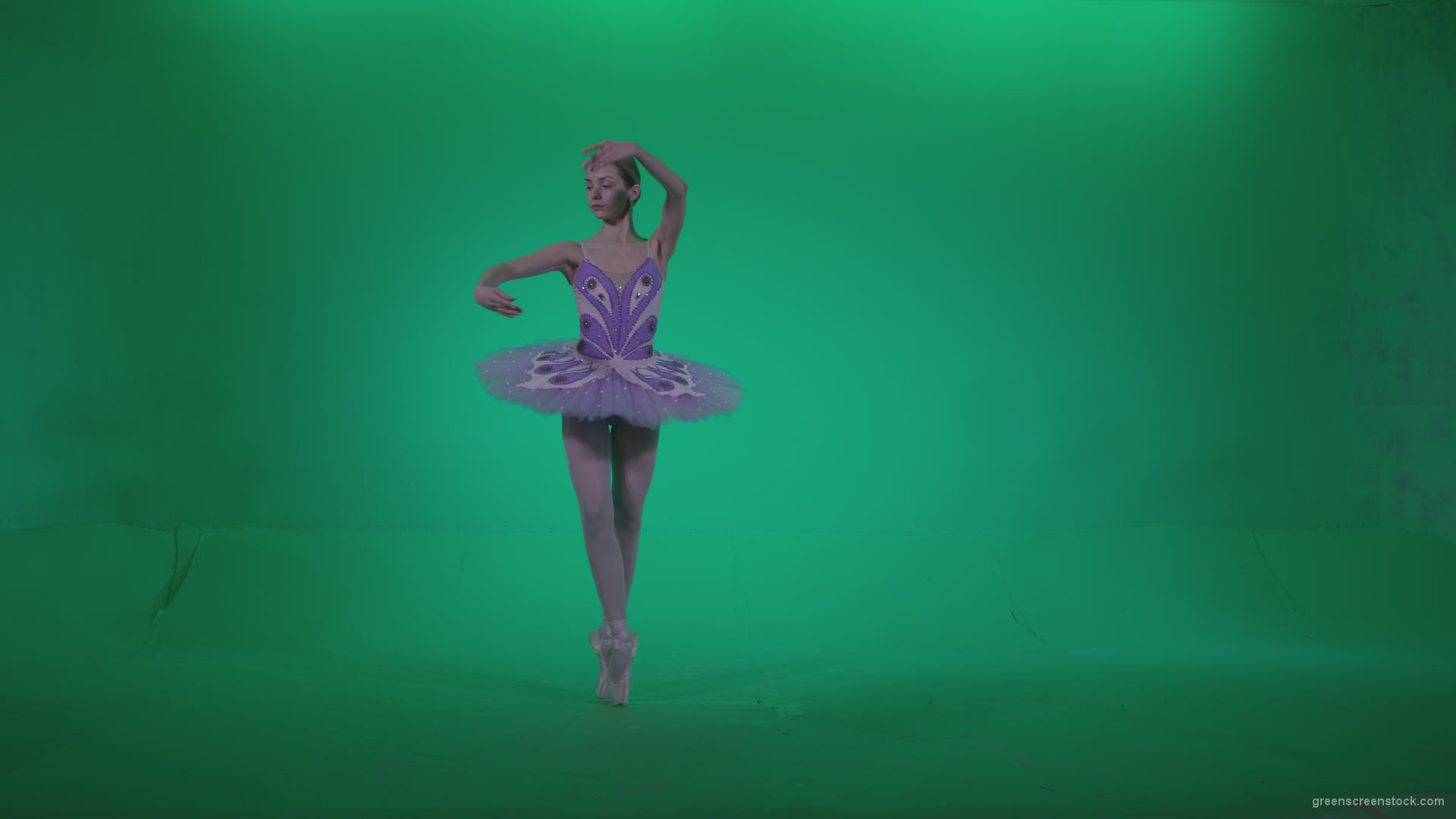 Ballet-Purple-Costume-p3_006 Green Screen Stock