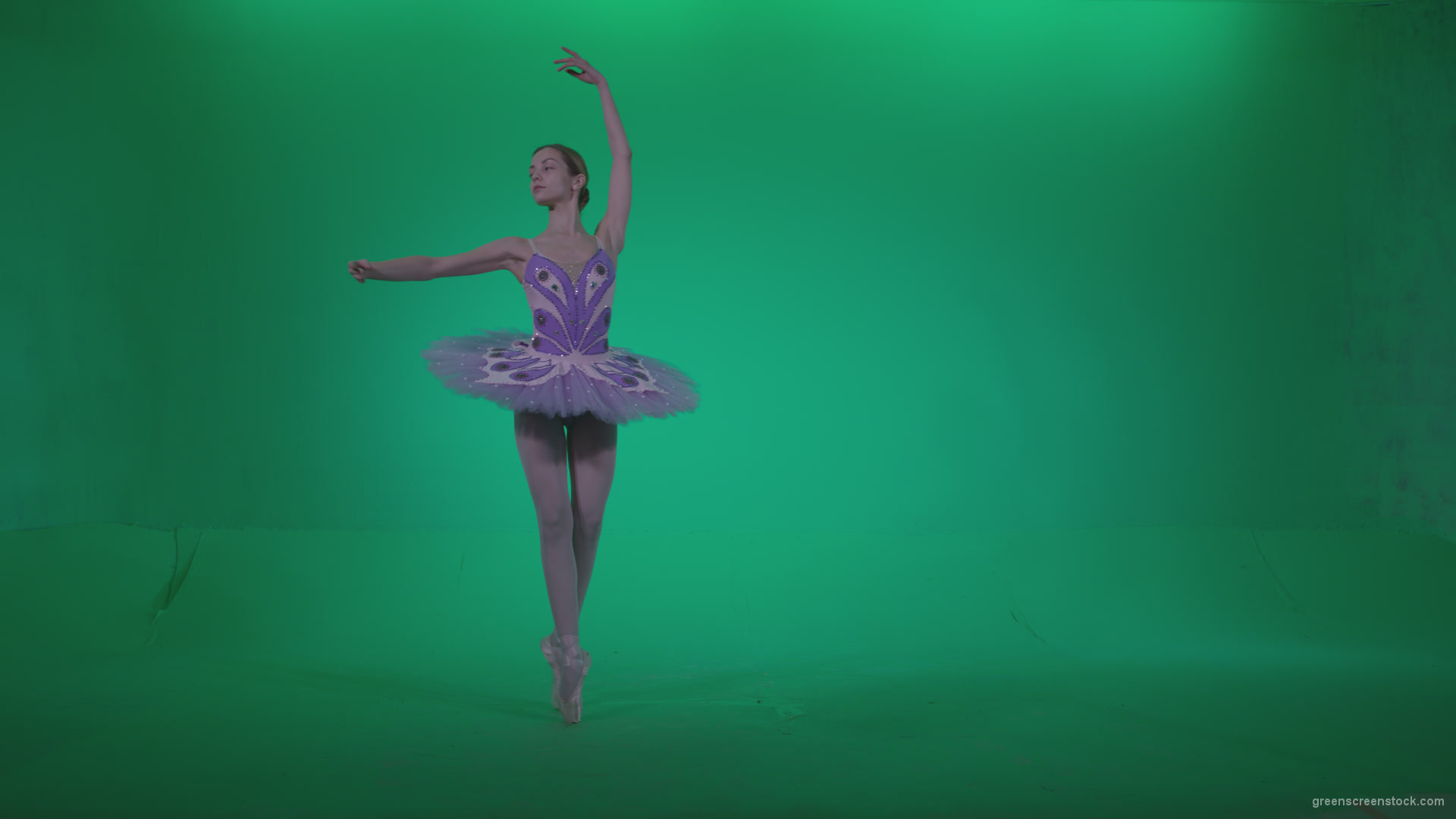 Ballet-Purple-Costume-p3_007 Green Screen Stock