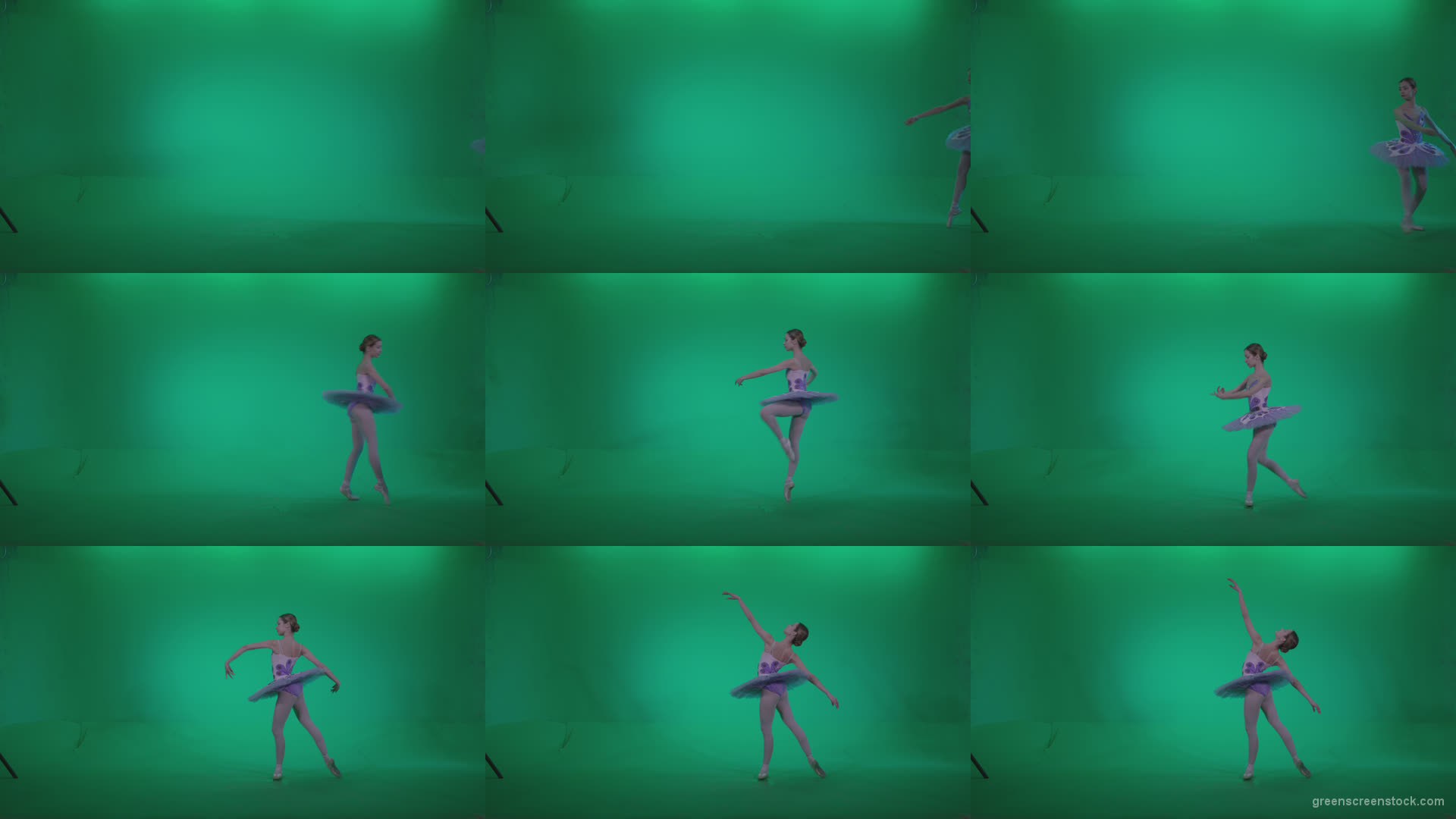 Ballet-Purple-Costume-p6-Green-Screen-Video-Footage Green Screen Stock