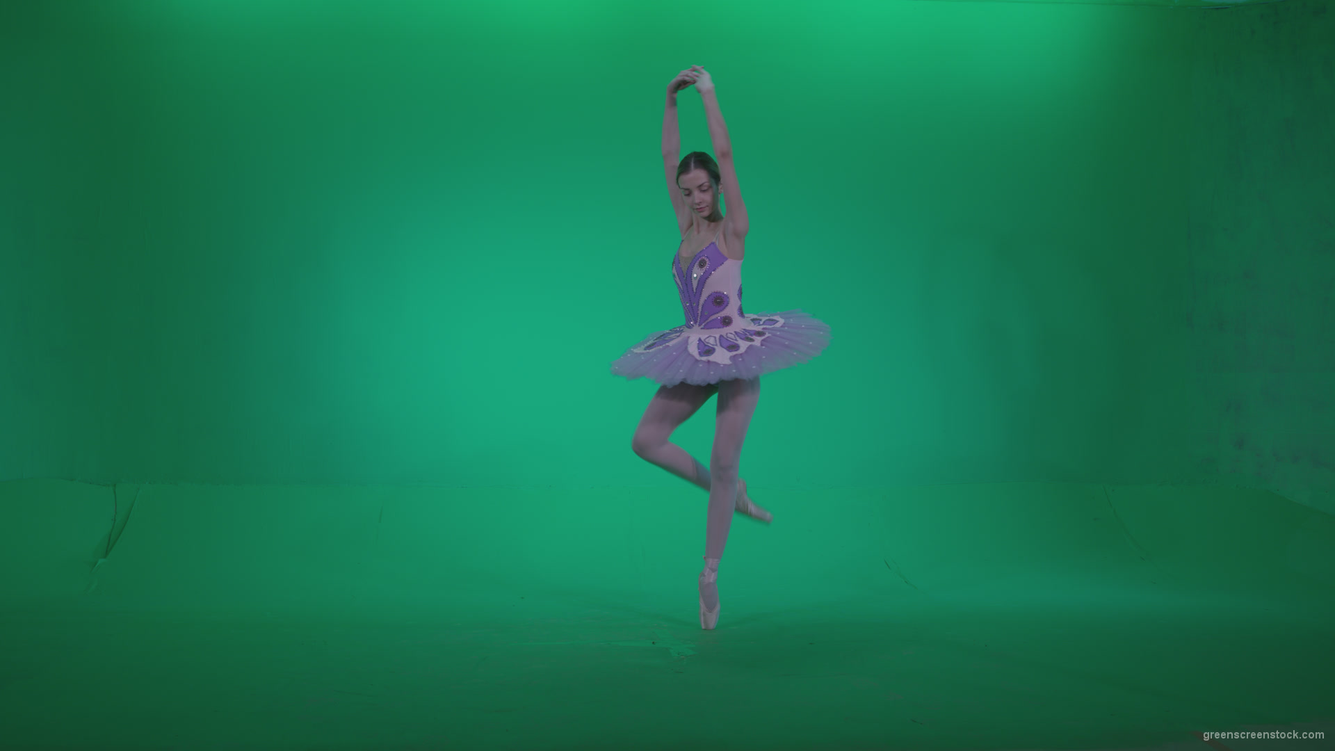 Ballet-Purple-Costume-p9-Green-Screen-Video-Footage_002 Green Screen Stock