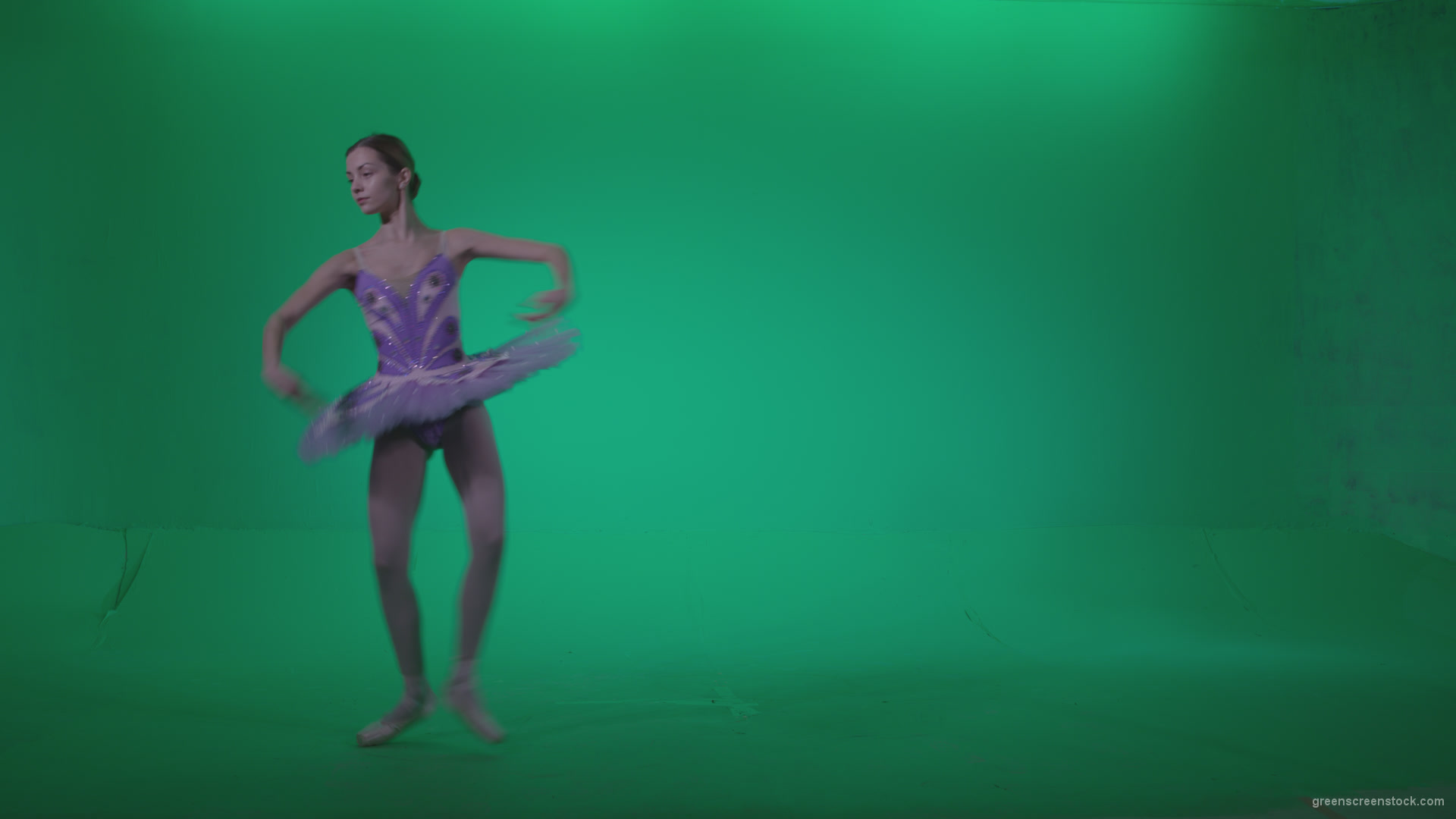 Ballet-Purple-Costume-p9-Green-Screen-Video-Footage_006 Green Screen Stock