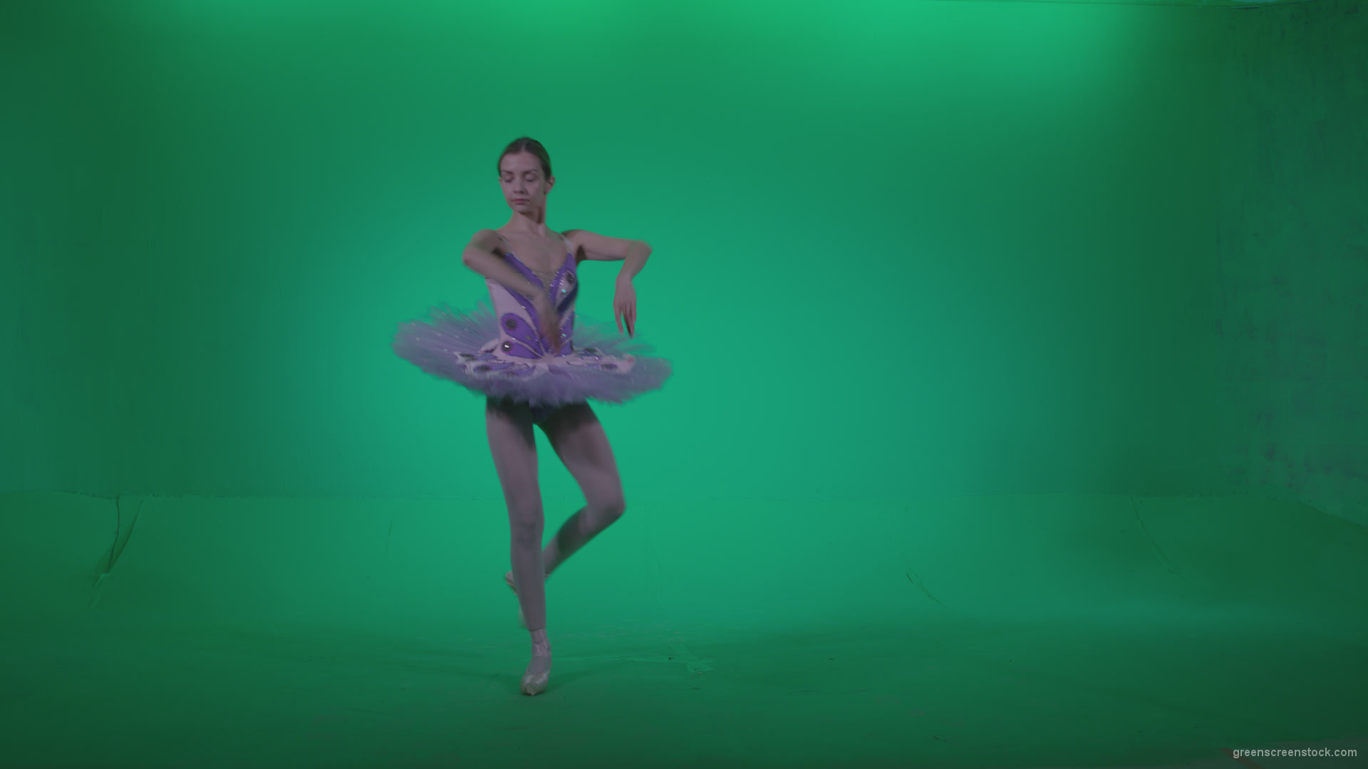 Ballet-Purple-Costume-p9-Green-Screen-Video-Footage_007 Green Screen Stock