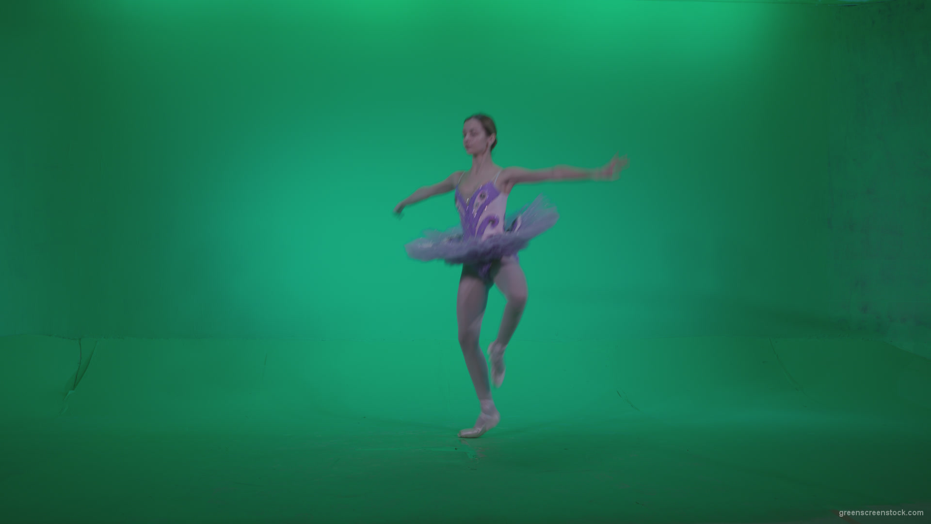 Ballet-Purple-Costume-p9-Green-Screen-Video-Footage_009 Green Screen Stock