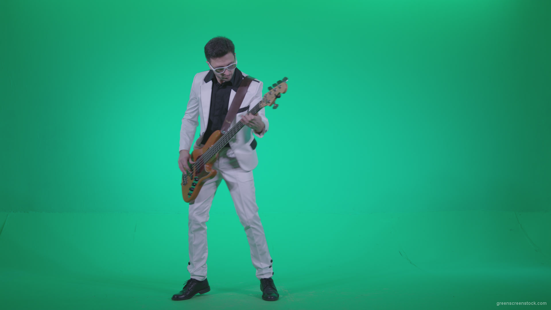 Bass-Jazz-Performer-3_007 Green Screen Stock