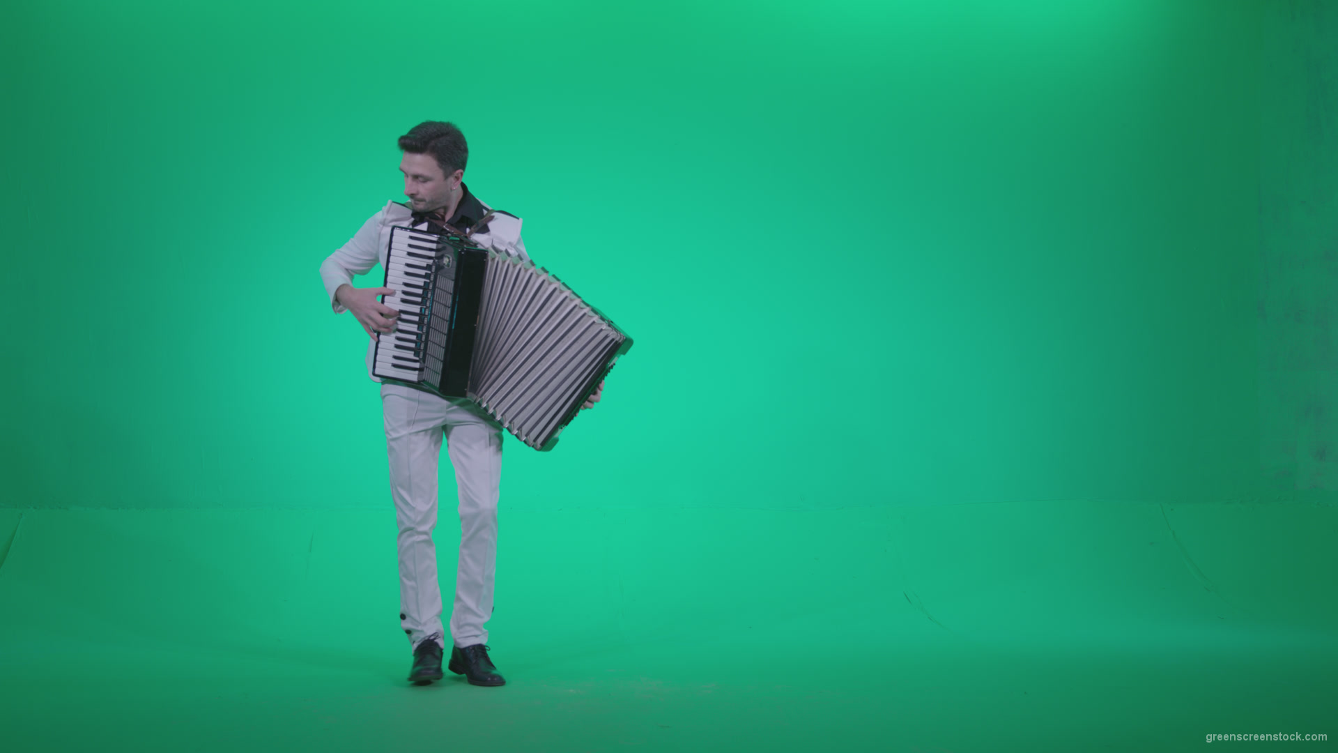 Black-Accordion-Virtuoso-performs-ba10-Green-Screen-Video-Footage_008 Green Screen Stock
