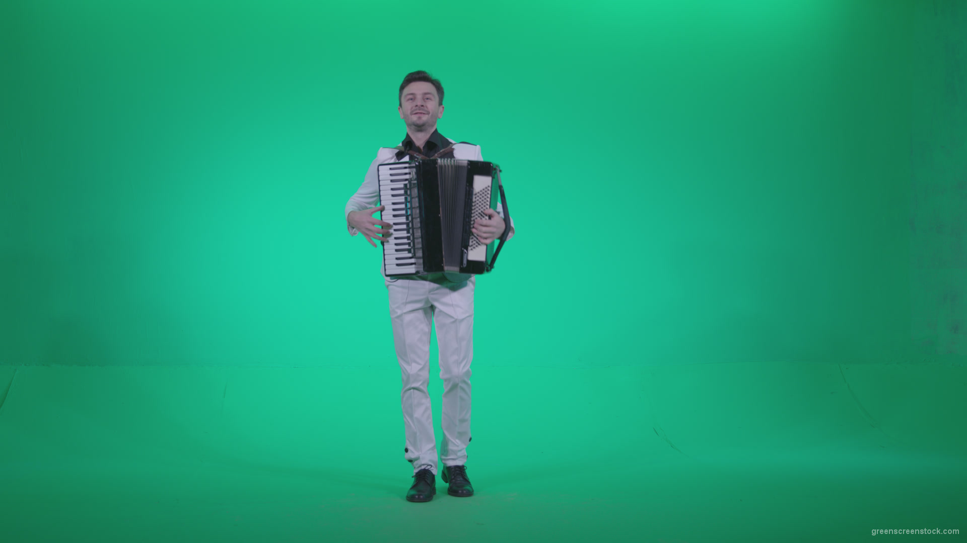 Black-Accordion-Virtuoso-performs-ba9-Green-Screen-Video-Footage_001 Green Screen Stock