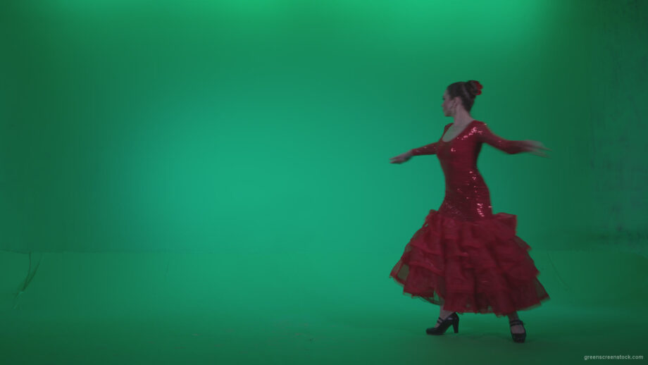 vj video background Flamenco-Red-Dress-rd5-Green-Screen-Video-Footage_003