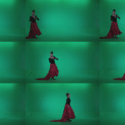 Flamenco-Red-and-Black-Dress-rb11-Green-Screen-Video-Footage Green Screen Stock
