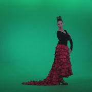 Flamenco-Red-and-Black-Dress-rb11-Green-Screen-Video-Footage_009 Green Screen Stock
