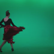 Flamenco-Red-and-Black-Dress-rb7-Green-Screen-Video-Footage_005 Green Screen Stock