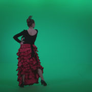 Flamenco-Red-and-Black-Dress-rb7-Green-Screen-Video-Footage_006 Green Screen Stock