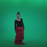 Flamenco-Red-and-Black-Dress-rb7-Green-Screen-Video-Footage_008 Green Screen Stock