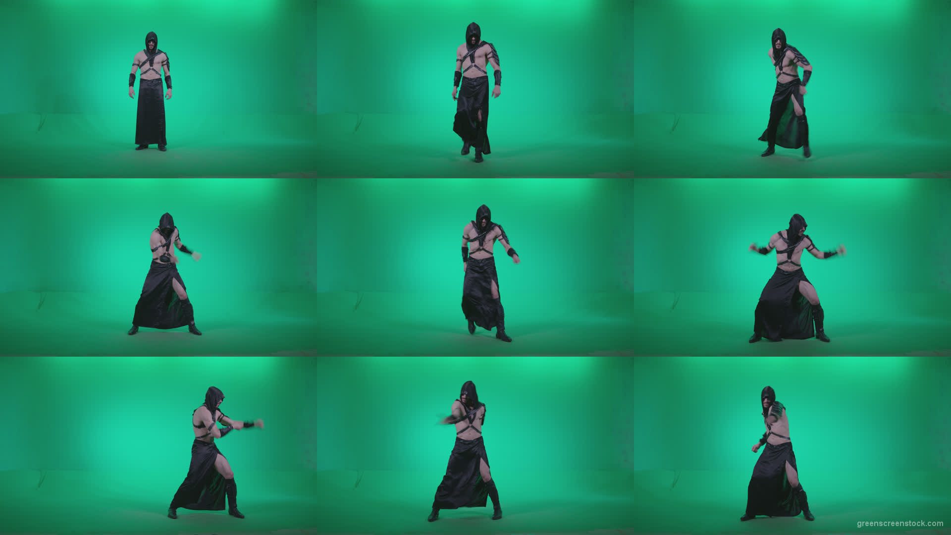 Go-go-Dancer-Assassin-g1 Green Screen Stock