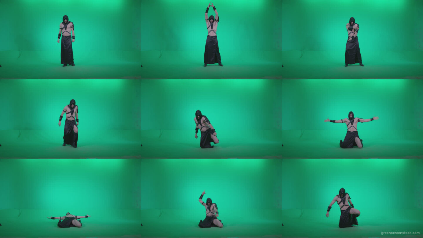Go-go-Dancer-Assassin-g2 Green Screen Stock