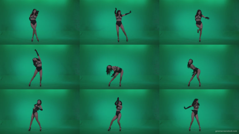 Go-go-Dancer-Black-Magic-y1-Green-Screen-Video-Footage Green Screen Stock