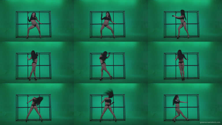 Go-go-Dancer-Black-Magic-y14-Green-Screen-Video-Footage Green Screen Stock