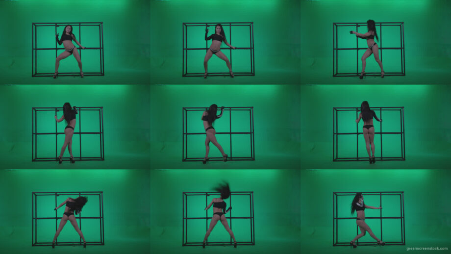 Go-go-Dancer-Black-Magic-y14-Green-Screen-Video-Footage Green Screen Stock