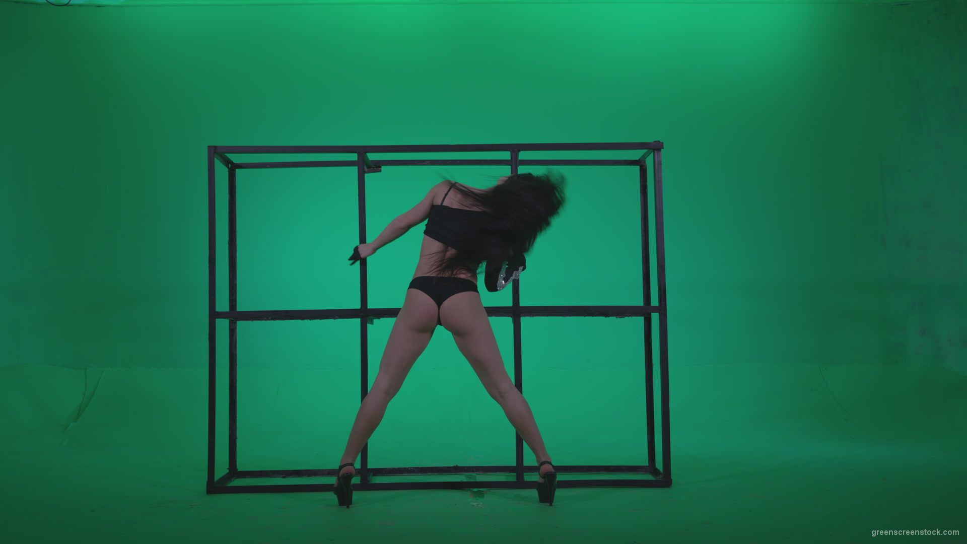 Go-go-Dancer-Black-Magic-y14-Green-Screen-Video-Footage_007 Green Screen Stock