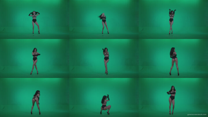 Go-go-Dancer-Black-Magic-y2-Green-Screen-Video-Footage Green Screen Stock