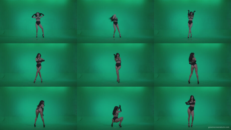 Go-go-Dancer-Black-Magic-y2-Green-Screen-Video-Footage Green Screen Stock