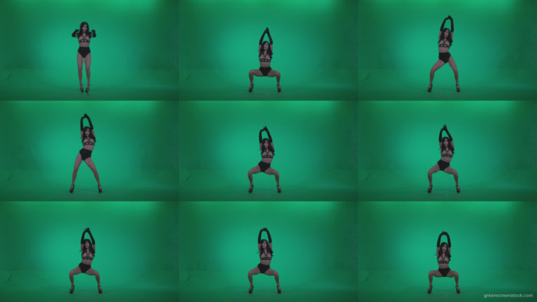 Go-go-Dancer-Black-Magic-y3-Green-Screen-Video-Footage Green Screen Stock