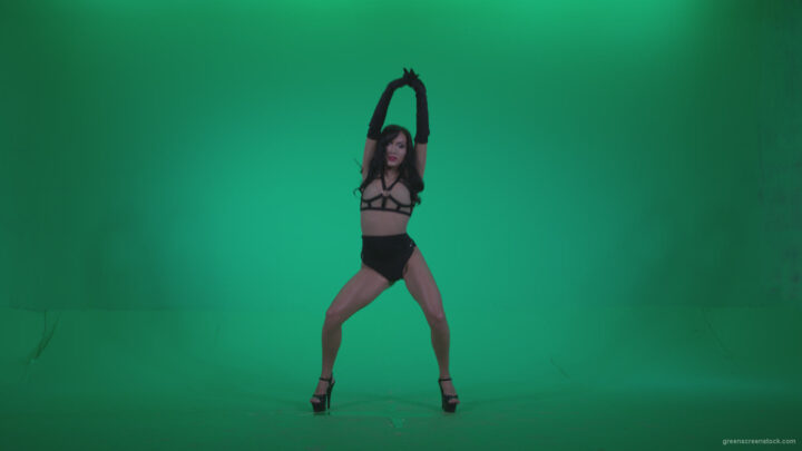 vj video background Go-go-Dancer-Black-Magic-y3-Green-Screen-Video-Footage_003