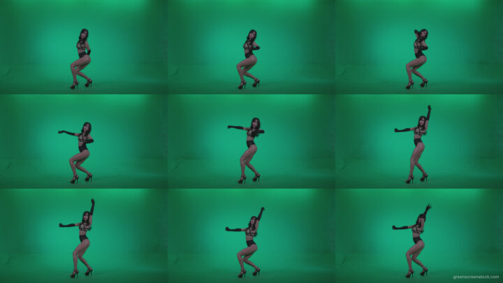 Go-go-Dancer-Black-Magic-y4-Green-Screen-Video-Footage Green Screen Stock