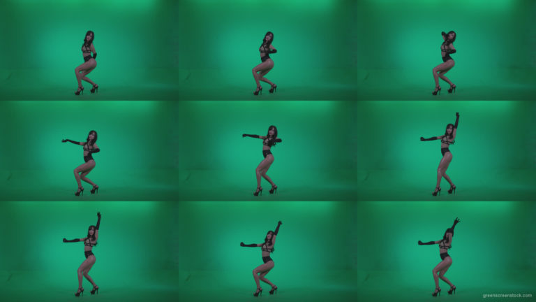 Go-go-Dancer-Black-Magic-y4-Green-Screen-Video-Footage Green Screen Stock