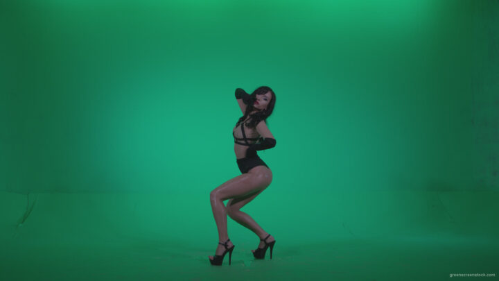 vj video background Go-go-Dancer-Black-Magic-y4-Green-Screen-Video-Footage_003