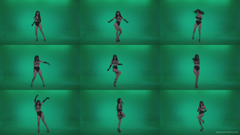 Go-go-Dancer-Black-Magic-y6-Green-Screen-Video-Footage Green Screen Stock