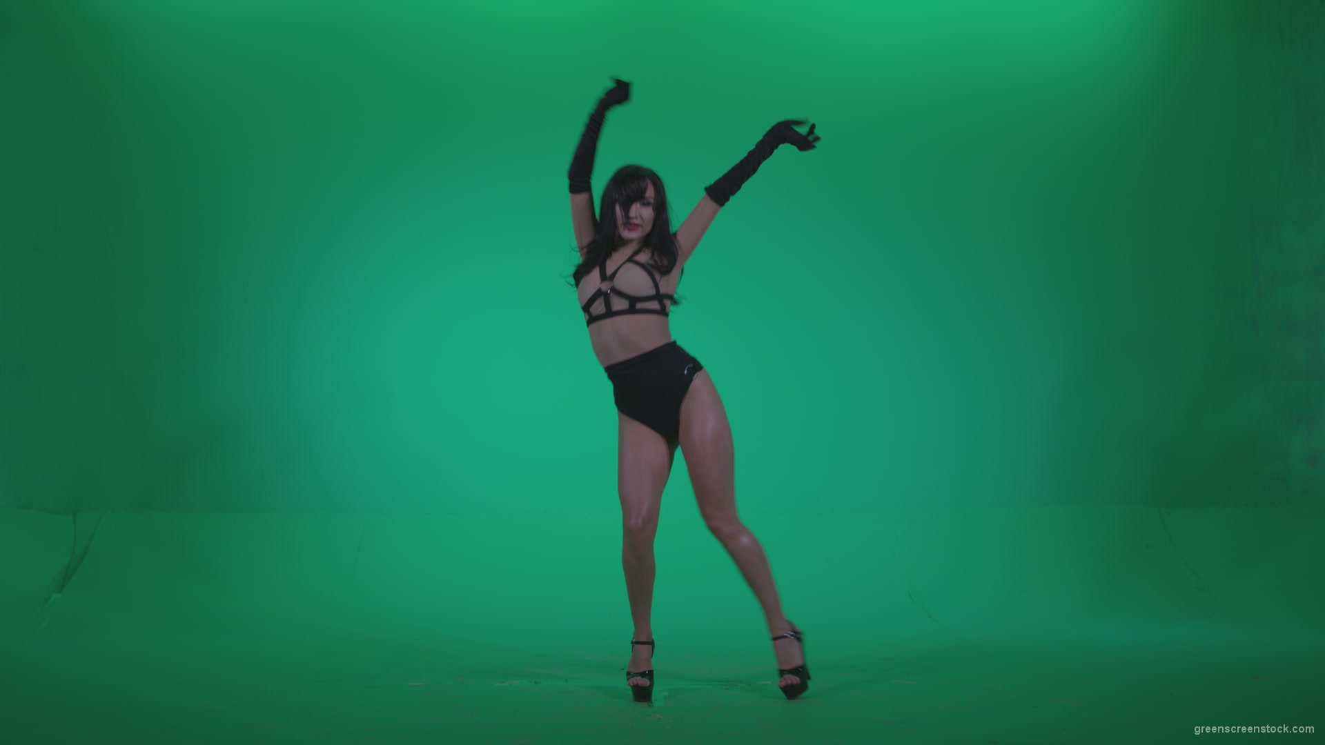 Go-go-Dancer-Black-Magic-y6-Green-Screen-Video-Footage_007 Green Screen Stock
