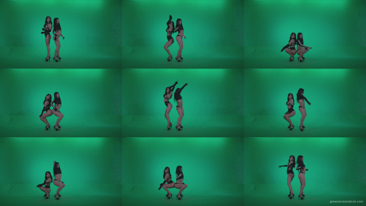 Go-go-Dancer-Black-Magic-y7-Green-Screen-Video-Footage Green Screen Stock