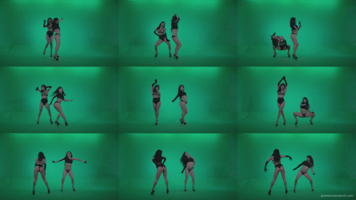 Go-go-Dancer-Black-Magic-y8-Green-Screen-Video-Footage Green Screen Stock