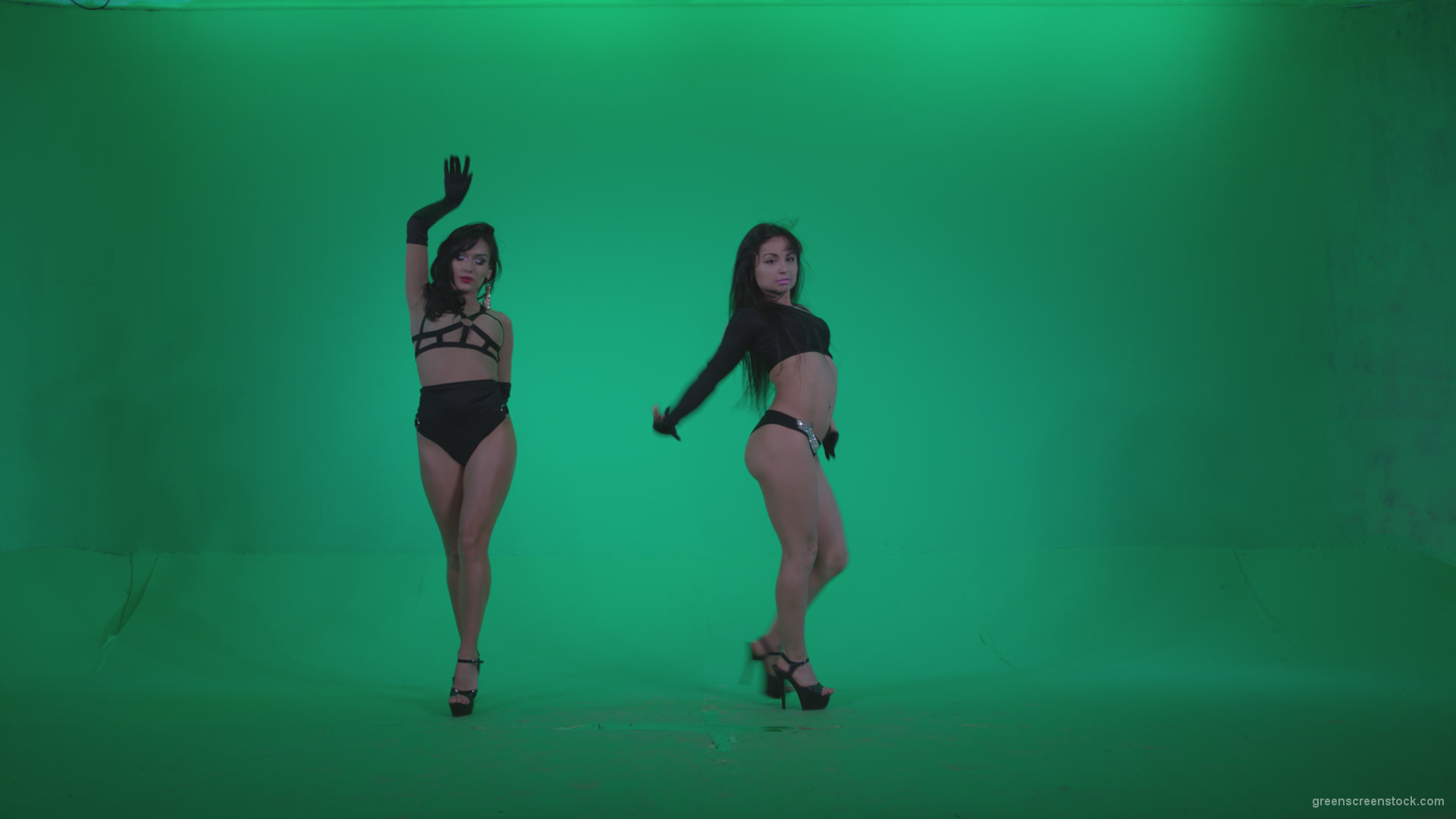Go-go-Dancer-Black-Magic-y8-Green-Screen-Video-Footage_005 Green Screen Stock
