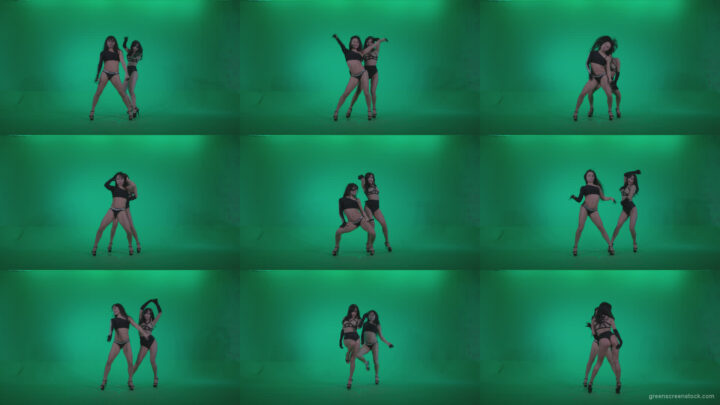 Go-go-Dancer-Black-Magic-y9-Green-Screen-Video-Footage Green Screen Stock