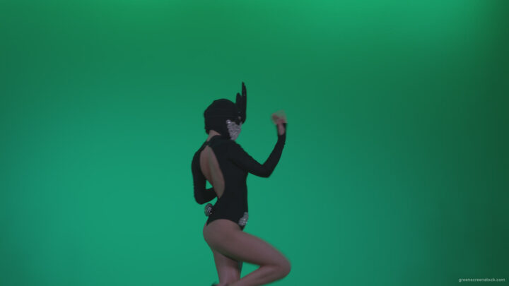 vj video background Go-go-Dancer-Black-Rabbit-u13-Green-Screen-Video-Footage_003