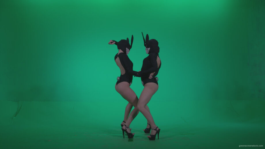 vj video background Go-go-Dancer-Black-Rabbit-u2-Green-Screen-Video-Footage_003