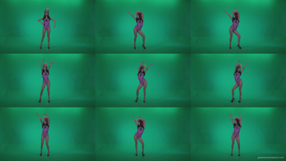 Go-go-Dancer-Carnaval-v9-Green-Screen-Video-Footage Green Screen Stock